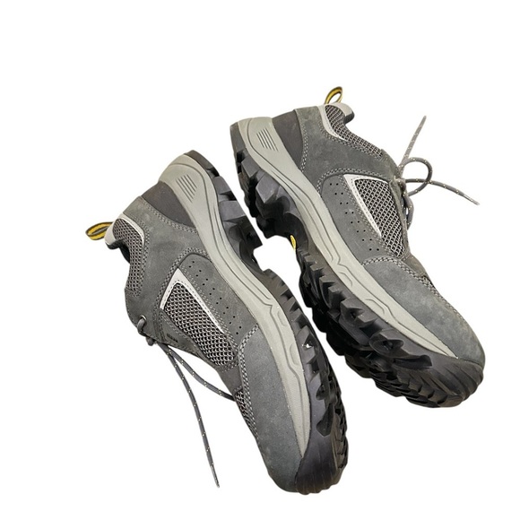 Nwot men’s Vasque Breeze 2.0 low Gray leather Hiking sneakers vibram sole size 9 - Picture 5 of 10